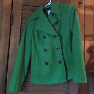 🍀TRADED🍀Green Peacoat