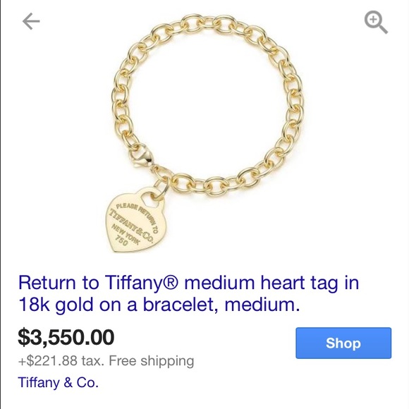 18k gold Return To Tiffany Bracelet