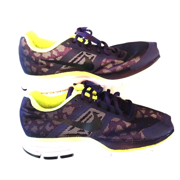 Nike Shoes - Women's cheetah print purple Nike sneakers
