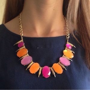 Pink, Orange and Gold Necklace