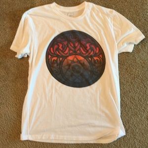 Men's White Obey T Shirt Large