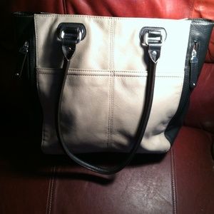All leather Tignanello handbag
