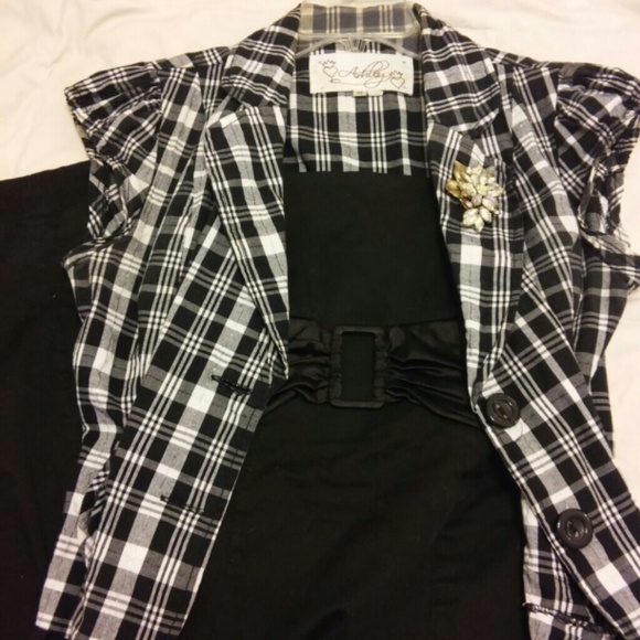 Strapless little black dress