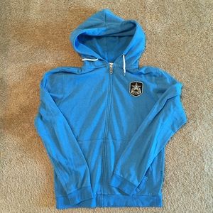 Men's Blue Obey Hoodie Large