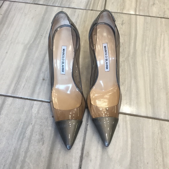 Manolo Blahnik Silver Heels