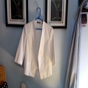 Tailored white designer jacket