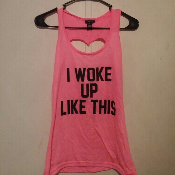 "I woke up like this" tank top