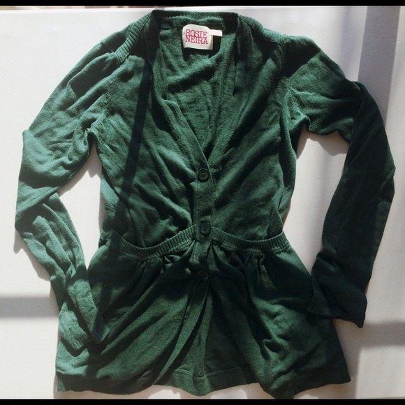 ‼️️Sold‼️ 🍂🍁 Anthropologie Green Sweater - Picture 2 of 4