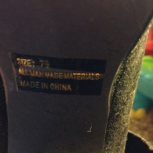 Black suede booties! - Picture 4 of 4