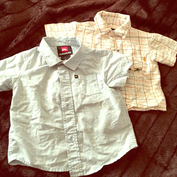 18month boy Quicksilver and Hurley shirt
