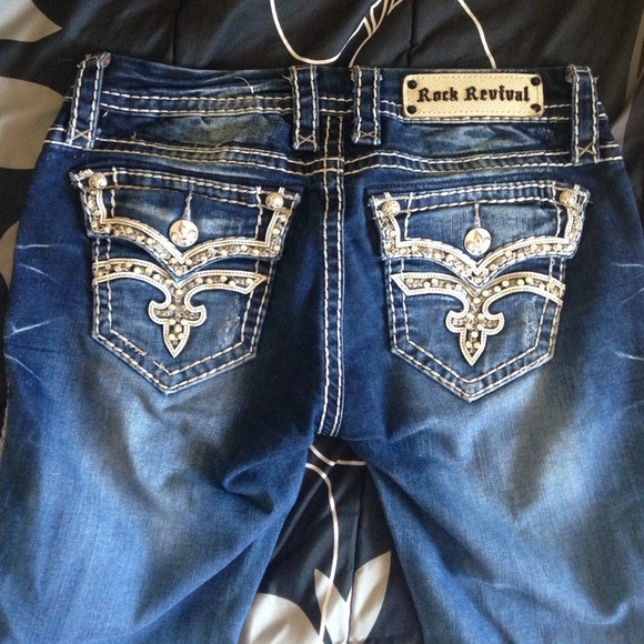 Rock Revival boot cut jeans.
