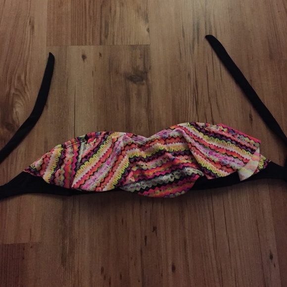 LA Hearts bandeau swim top
