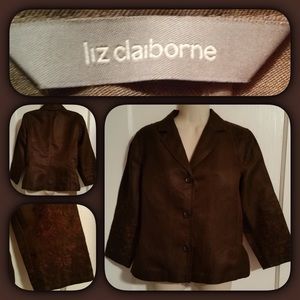 Very nice chocolate jacket or top