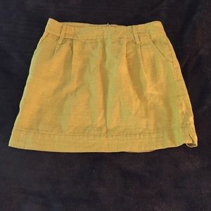 Mustard colored skirt