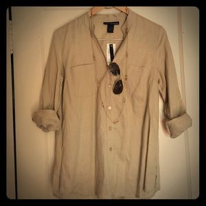 Sand colored linen shirt!