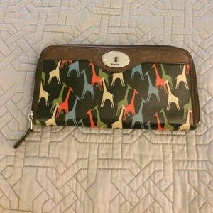 Giraffe Fossil wallet