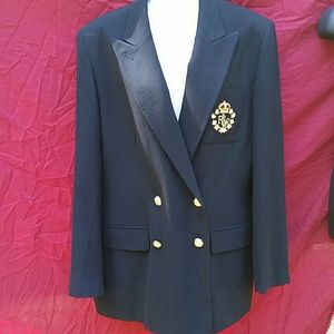 Ralph Lauren double breasted blazer.