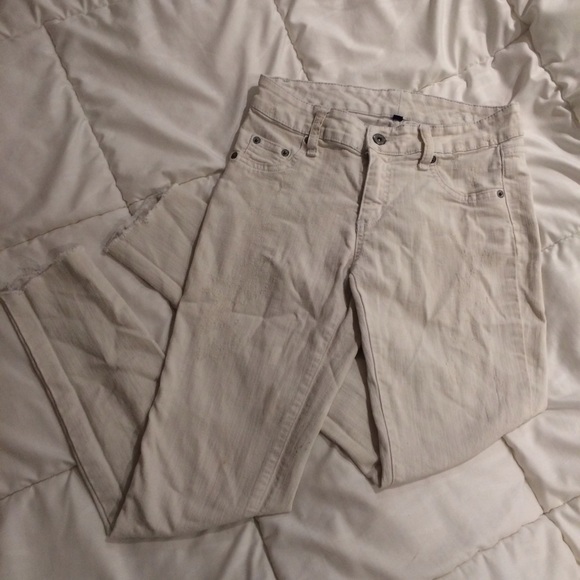 carmar denim white skinny jeans
