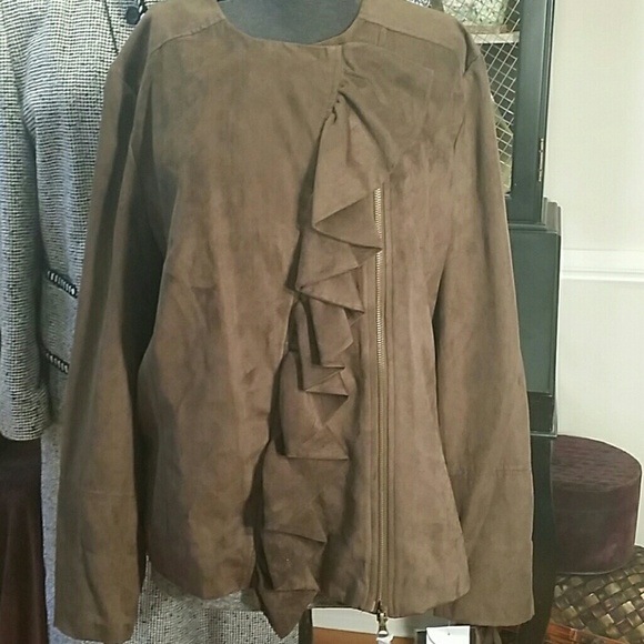 2nd REDUCTION! Jacket brown luciously soft!