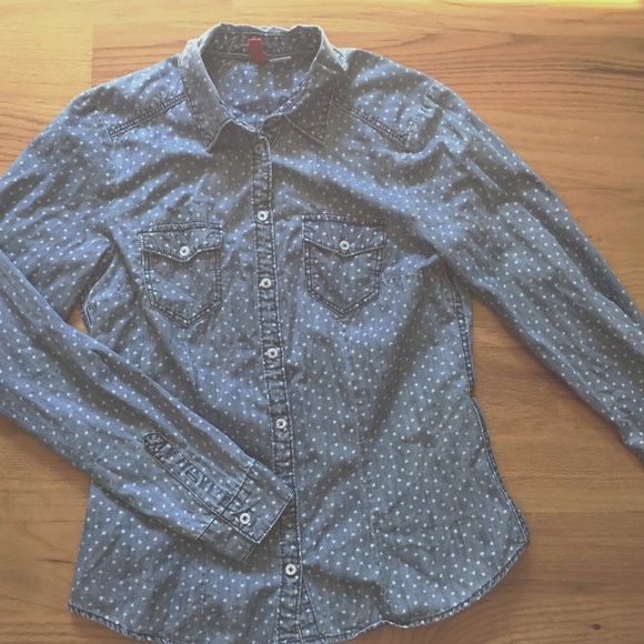 Denim collared shirt - Picture 1 of 3