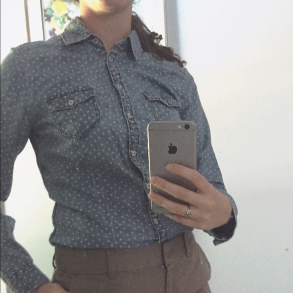 Denim collared shirt - Picture 2 of 3