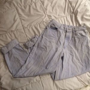 vintage lee light wash mom jeans