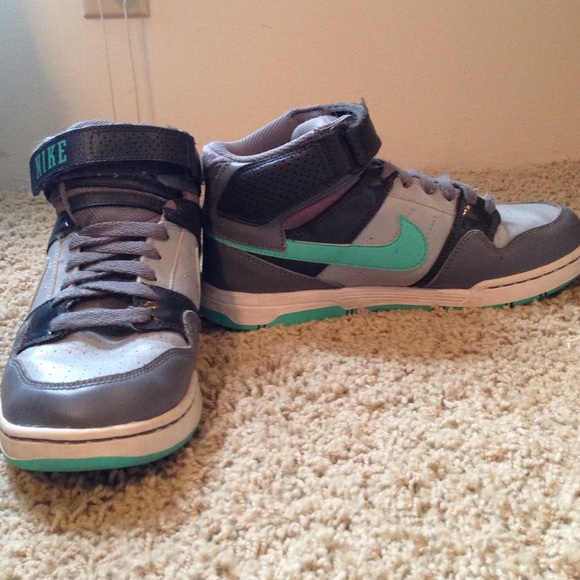 Teal Nike Hightop Shoes