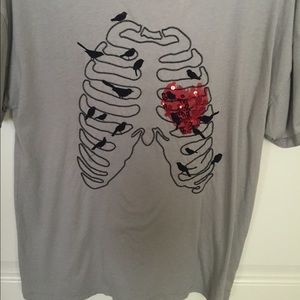 Vera wang rib cage top