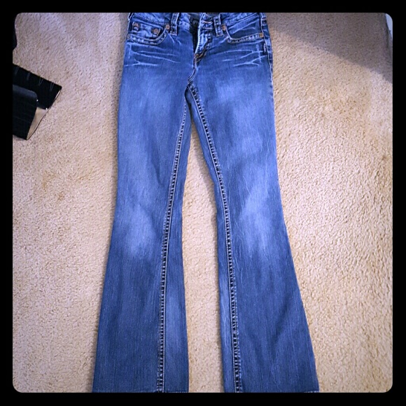Silver flare leg jeans