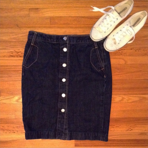 Brand new J Crew Jean Denim pencil skirt