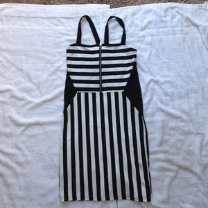 Size 6 tight black stripe dress