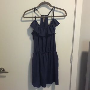 Blue casual dress