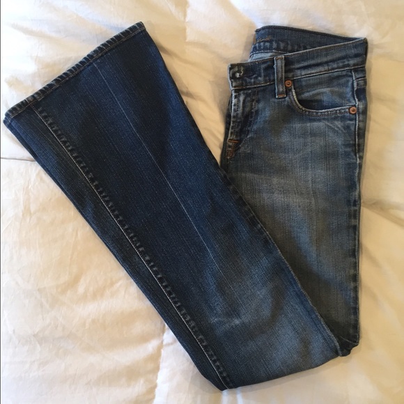 7 FOR ALL MANKIND Flare Low Rise Jeans - Picture 2 of 6