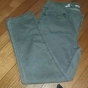 Olive Mossimo Crop Jeans size 13