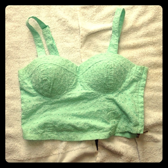 Forever 21 Aqua crop top