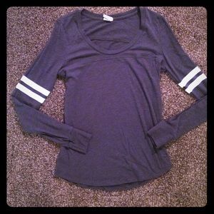 VS Pink grey long sleeve top