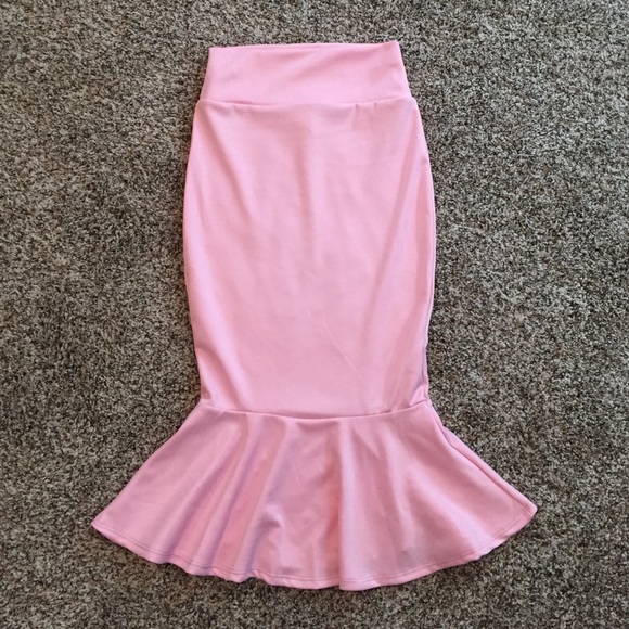 Pink mermaid skirt