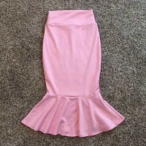 Pink mermaid skirt