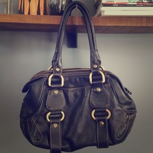 Francesco Biasia Black Leather Purse