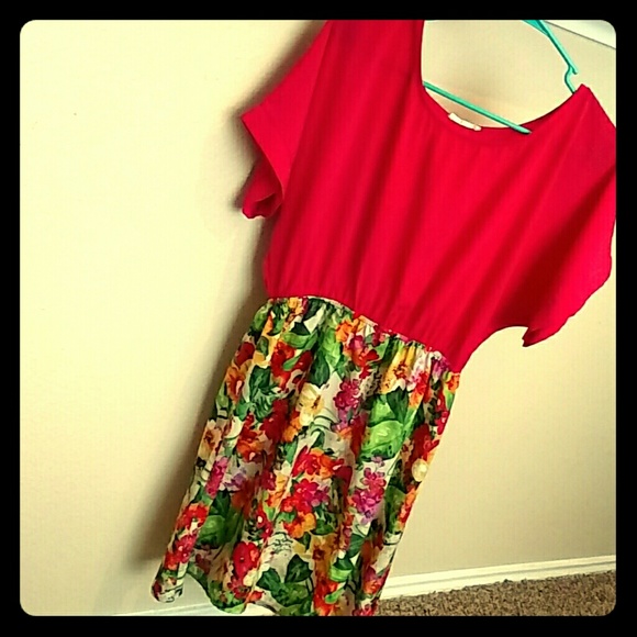Fusha Batwing floral dress
