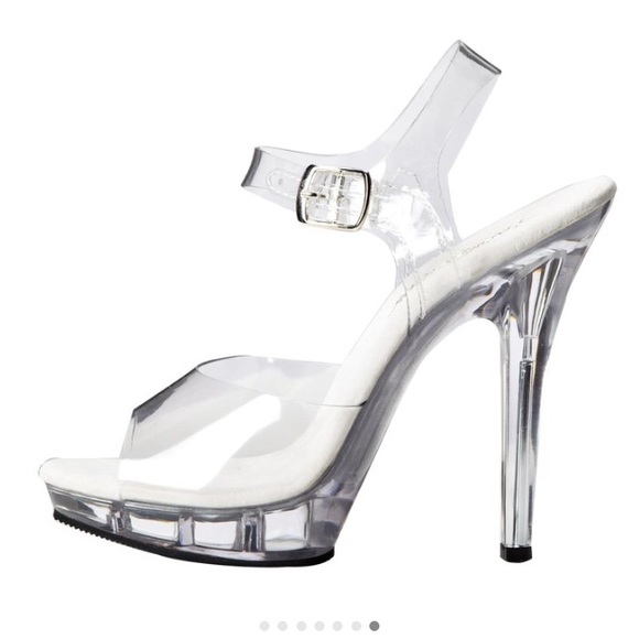 Clear heels