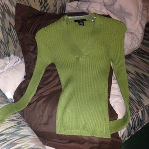 Olive green sweater,  NEVER WORN.