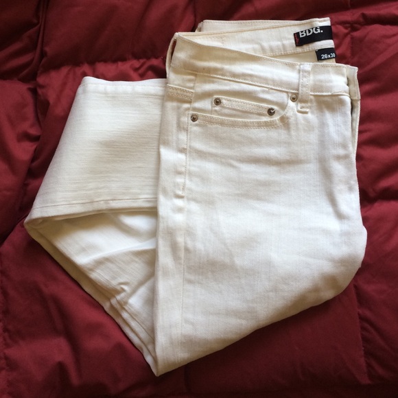 White BDG Skinny Jeans