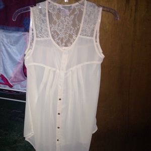 Forever 21, Love21 brand sheer blouse