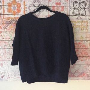 Navy Aztec pattern shirt