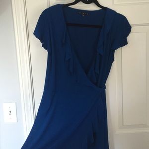Cobalt wrap dress