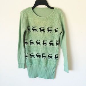 Green Moose Sweater