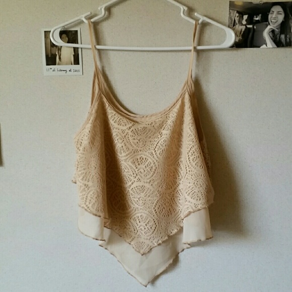 Brandy Melville Tops - Cream Lace Top