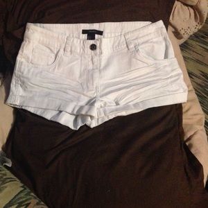 Forever 21 white shorts