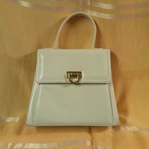 Frenchy of California Ivory Patent Leather Clutch